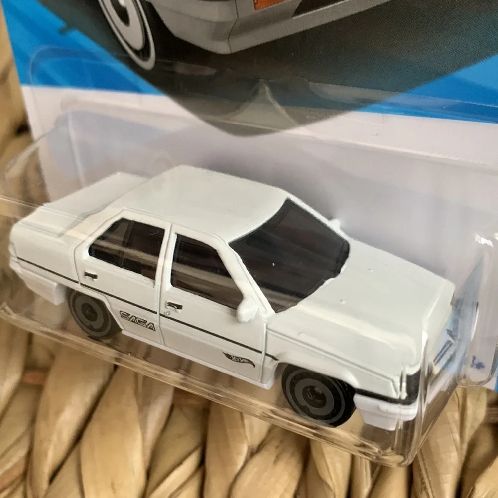 White Proton Saga Car Hot Wheels 2025 Hotwheels